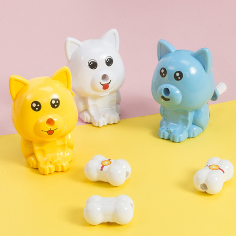 Dongyang Stationery Dy-8414 Bone Single-hole Pencil Sharpener Cartoon Dog Automatic Feeding Pen Sharpening machine
