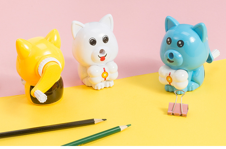 Dongyang Stationery Dy-8414 Bone Single-hole Pencil Sharpener Cartoon Dog Automatic Feeding Pen Sharpening machine Dongyang Stationery Dy-8414 Bone Single-hole Pencil Sharpener Cartoon Dog Automatic Feeding Pen Sharpening machine
