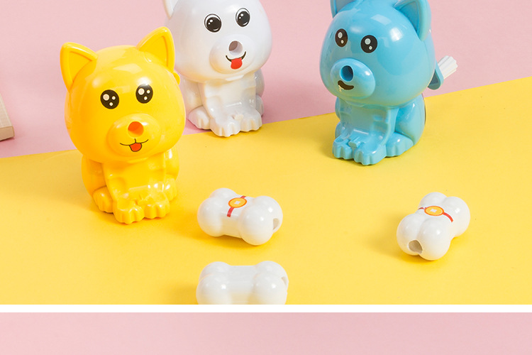 Dongyang Stationery Dy-8414 Bone Single-hole Pencil Sharpener Cartoon Dog Automatic Feeding Pen Sharpening machine Dongyang Stationery Dy-8414 Bone Single-hole Pencil Sharpener Cartoon Dog Automatic Feeding Pen Sharpening machine