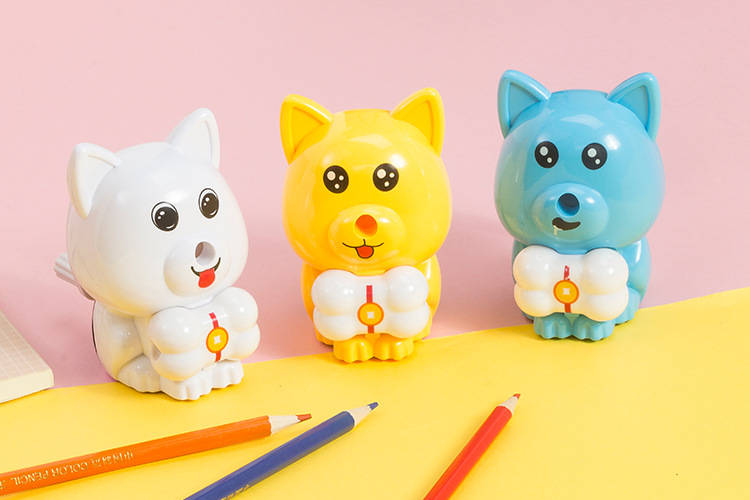 Dongyang Stationery Dy-8414 Bone Single-hole Pencil Sharpener Cartoon Dog Automatic Feeding Pen Sharpening machine Dongyang Stationery Dy-8414 Bone Single-hole Pencil Sharpener Cartoon Dog Automatic Feeding Pen Sharpening machine