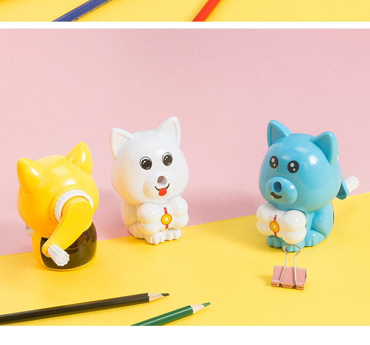 Dongyang Stationery Dy-8414 Bone Single-hole Pencil Sharpener Cartoon Dog Automatic Feeding Pen Sharpening machine Dongyang Stationery Dy-8414 Bone Single-hole Pencil Sharpener Cartoon Dog Automatic Feeding Pen Sharpening machine