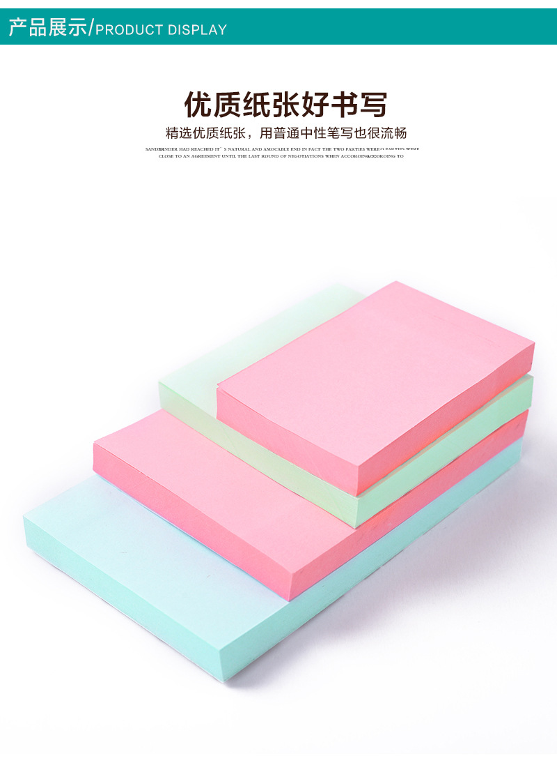 Kaster Office Stationery Crayon Color Note Paper Color Message Sticker Post-It Notes Factory Wholesale