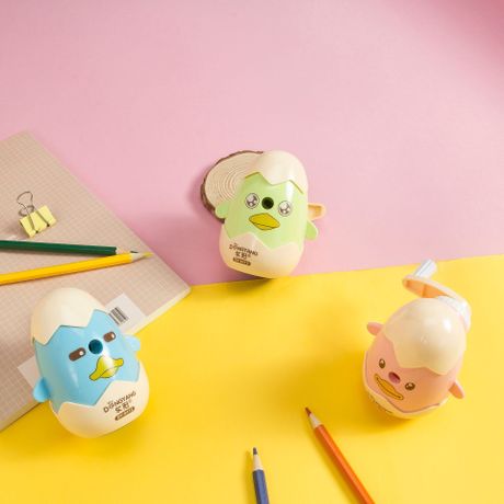 Dongyang Stationery DY-8412 Korean Cartoon little chicken egg student Stationery Automatic pencil sharpener