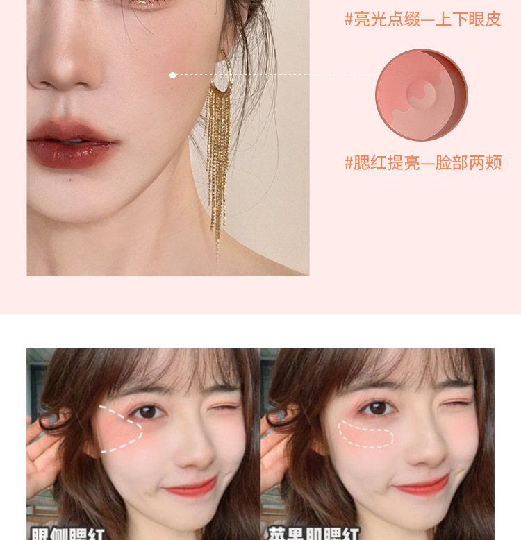 Flower Red Blush Repair Highlight Makeup Palette Genuine Nude Makeup Natural Eye Shadow DualUse plus Red Female Shadow Flower Red Blush Repair Highlight Makeup Palette Genuine Nude Makeup Natural Eye Shadow DualUse plus Red Female Shadow