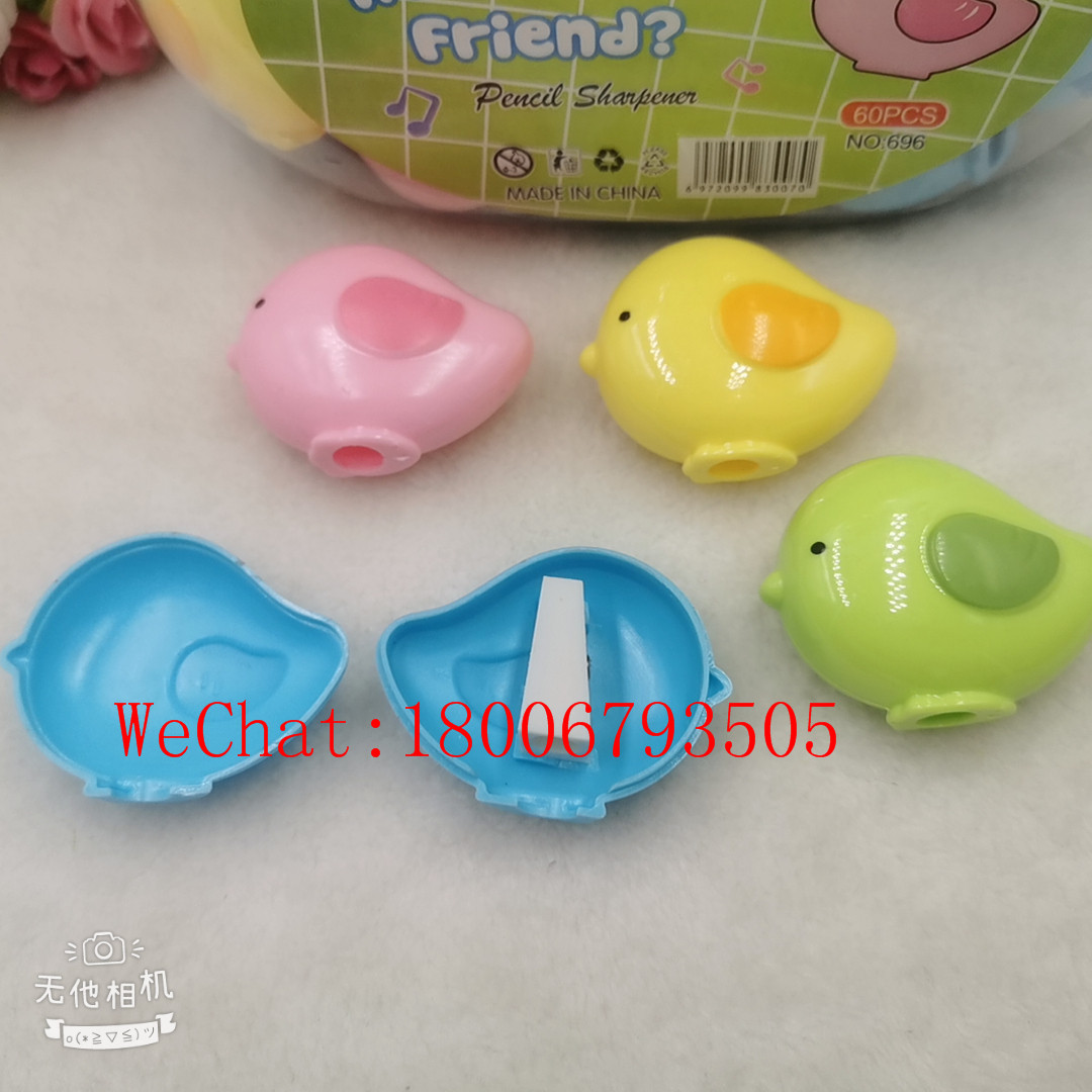 Cartoon Chicken Pencil Sharpener Student Pencil Sharpener Learning Stationery Office Wholesale