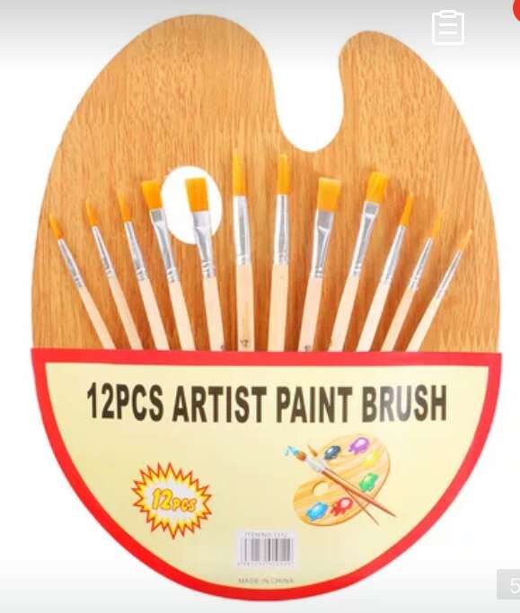 Palette plate wood paint plate with pen art supplies Palette plate wood paint plate with pen art supplies