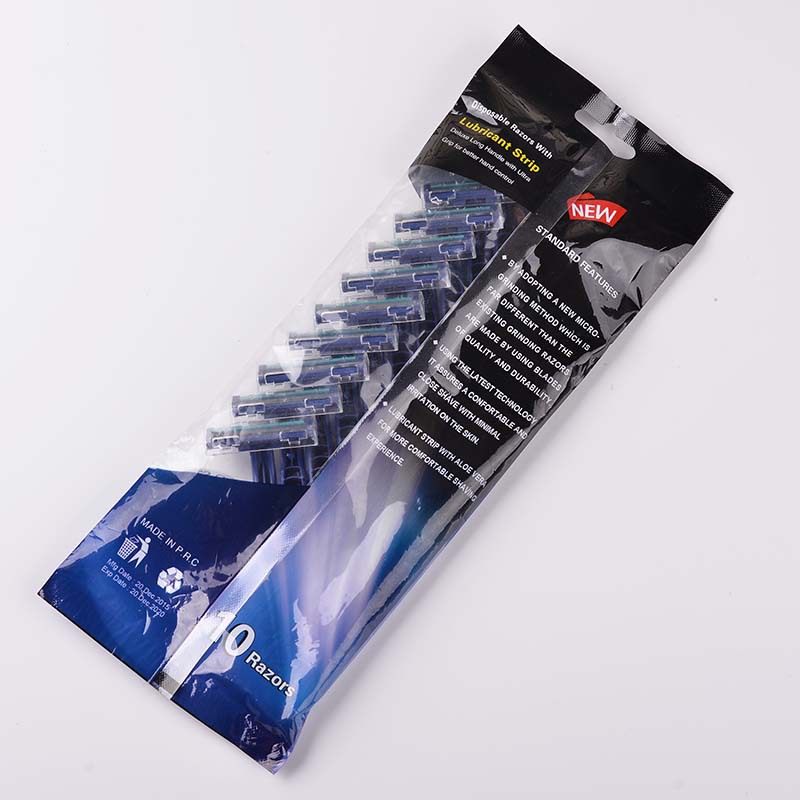 Max Manufacturer Hot Selling Men&#039;s Disposable Manual Shaver Two-Layer Stainless Steel Shaver Razor Color Bag Portable