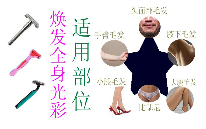 Wholesale for manual shaver plastic box decoration wool knife facial cleaning.