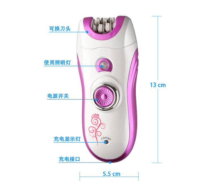 KM-206 multi-functional 2-in-1 shaver wholesale pluckle mixed batch of women hair removal device