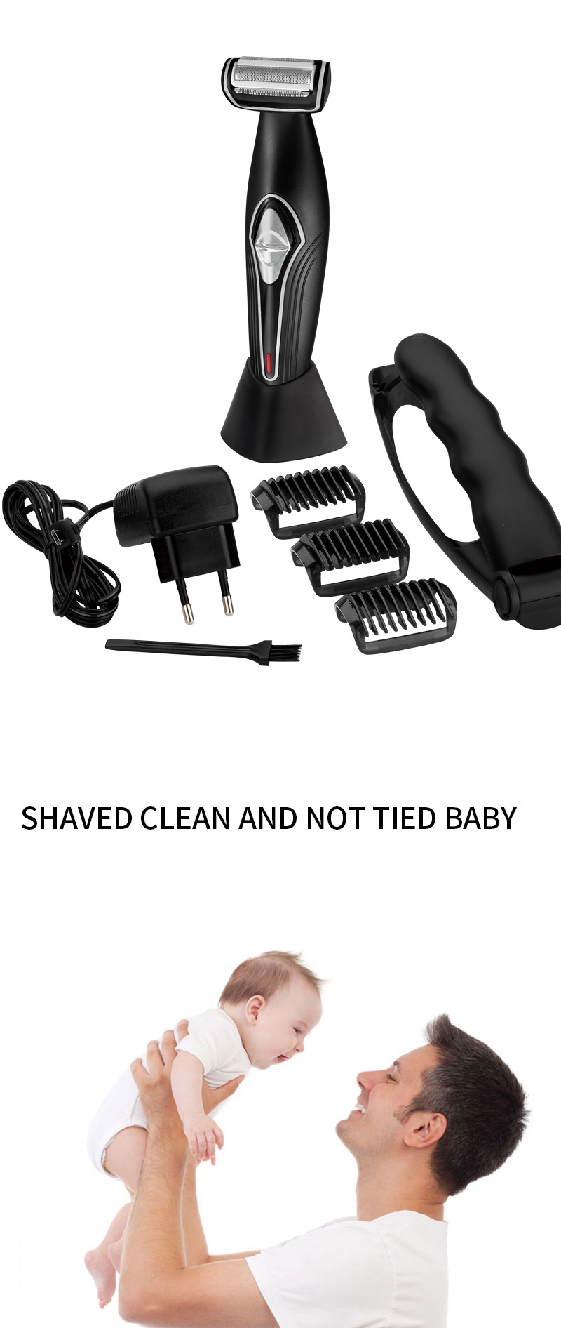 DSP Electric Shaving Kit Reciprocating Replaceable Washable Blade Rechargeable Men's Shaver European Standard