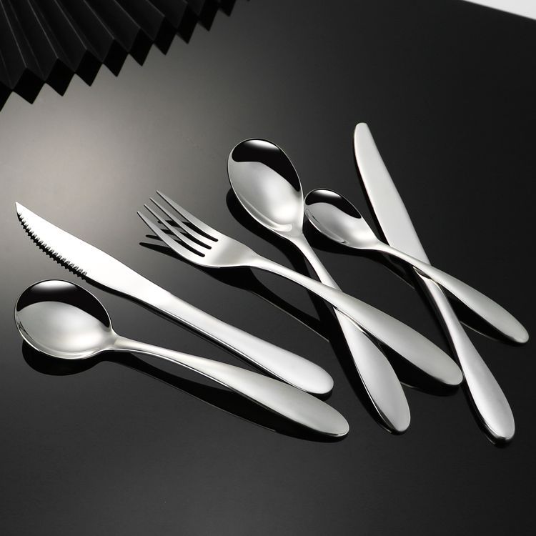 304 Stainless Steel Tableware Knife, Fork and Spoon Suit Steak Knife Thickened Spoon Western Food Knife and Fork Hotel Supplies Wholesale