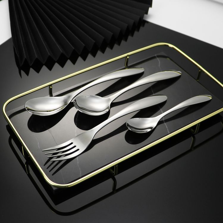 304 Stainless Steel Tableware Knife, Fork and Spoon Suit Steak Knife Thickened Spoon Western Food Knife and Fork Hotel Supplies Wholesale