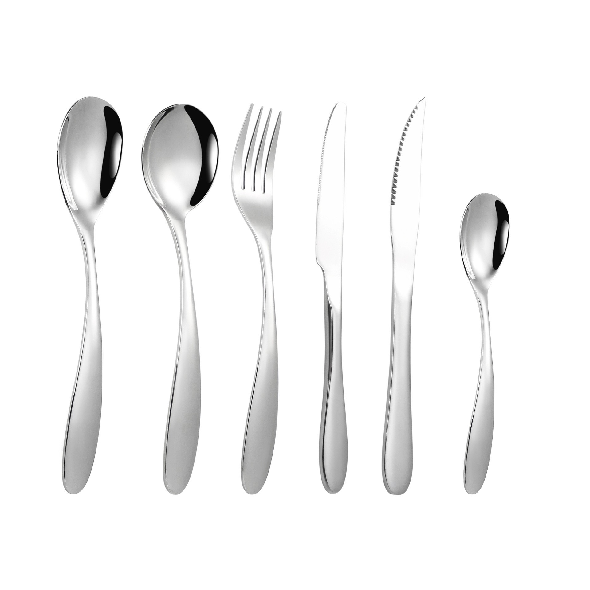 304 Stainless Steel Tableware Knife, Fork and Spoon Suit Steak Knife Thickened Spoon Western Food Knife and Fork Hotel Supplies Wholesale