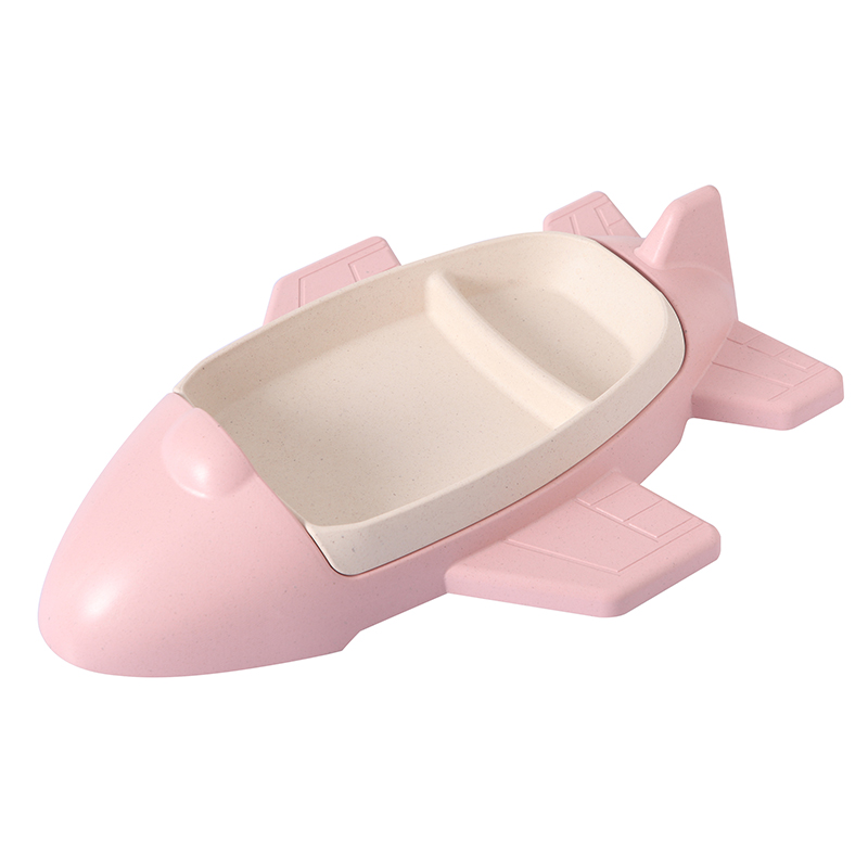 Bamboo Fiber ECO - Friendly Cartoon Airplane Children&#039;s Tableware Plate
