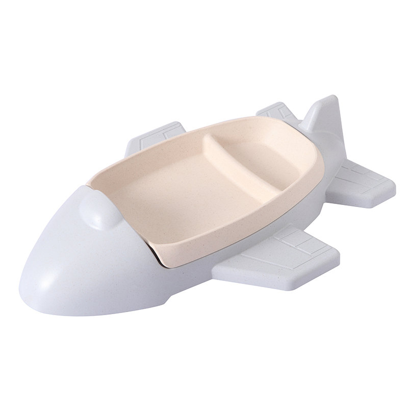 Bamboo Fiber ECO - Friendly Cartoon Airplane Children&#039;s Tableware Plate
