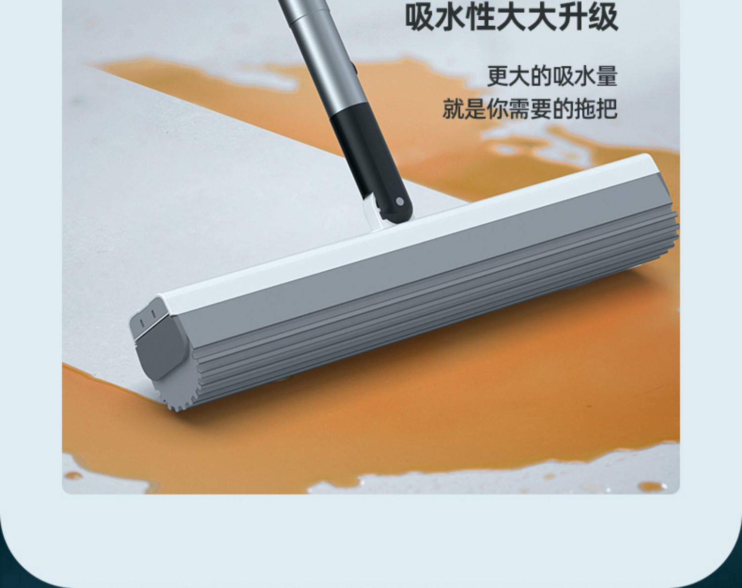 Longao Household Sponge Mop, Hand-Free, Lazy, Squeezing Water Mop, a Mop, Cotton Head, Absorbent, Gadgets Clean Large Size Longao Household Sponge Mop, Hand-Free, Lazy, Squeezing Water Mop, a Mop, Cotton Head, Absorbent, Gadgets Clean Large Size