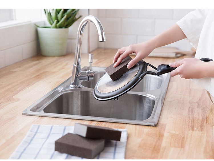 Sponge scrub pan rub emery magic wipe clean decontamination kitchen remove rust decontamination brush wash pan Sponge wipe Sponge scrub pan rub emery magic wipe clean decontamination kitchen remove rust decontamination brush wash pan Sponge wipe