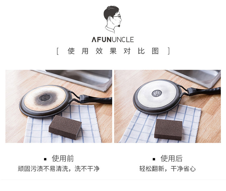 Sponge scrub pan rub emery magic wipe clean decontamination kitchen remove rust decontamination brush wash pan Sponge wipe Sponge scrub pan rub emery magic wipe clean decontamination kitchen remove rust decontamination brush wash pan Sponge wipe