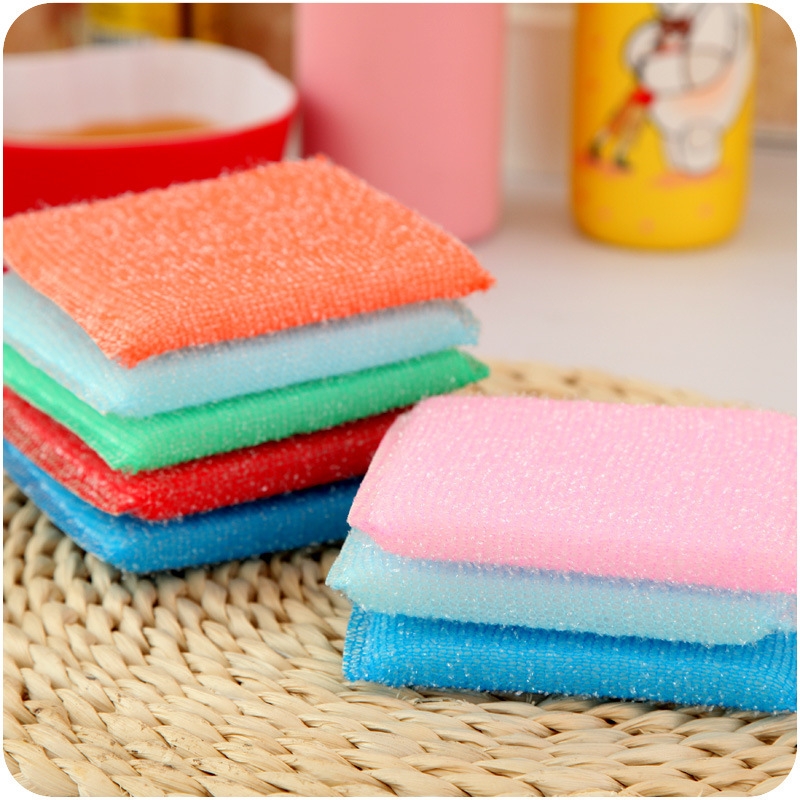 Sponge wipe clean cloth dishcloth the scrub King clean brush decontaminable household for wash brush wash dishes brush pan cloth 4 pieces