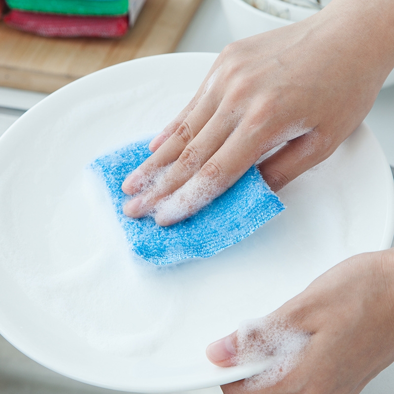 Sponge wipe clean cloth dishcloth the scrub King clean brush decontaminable household for wash brush wash dishes brush pan cloth 4 pieces