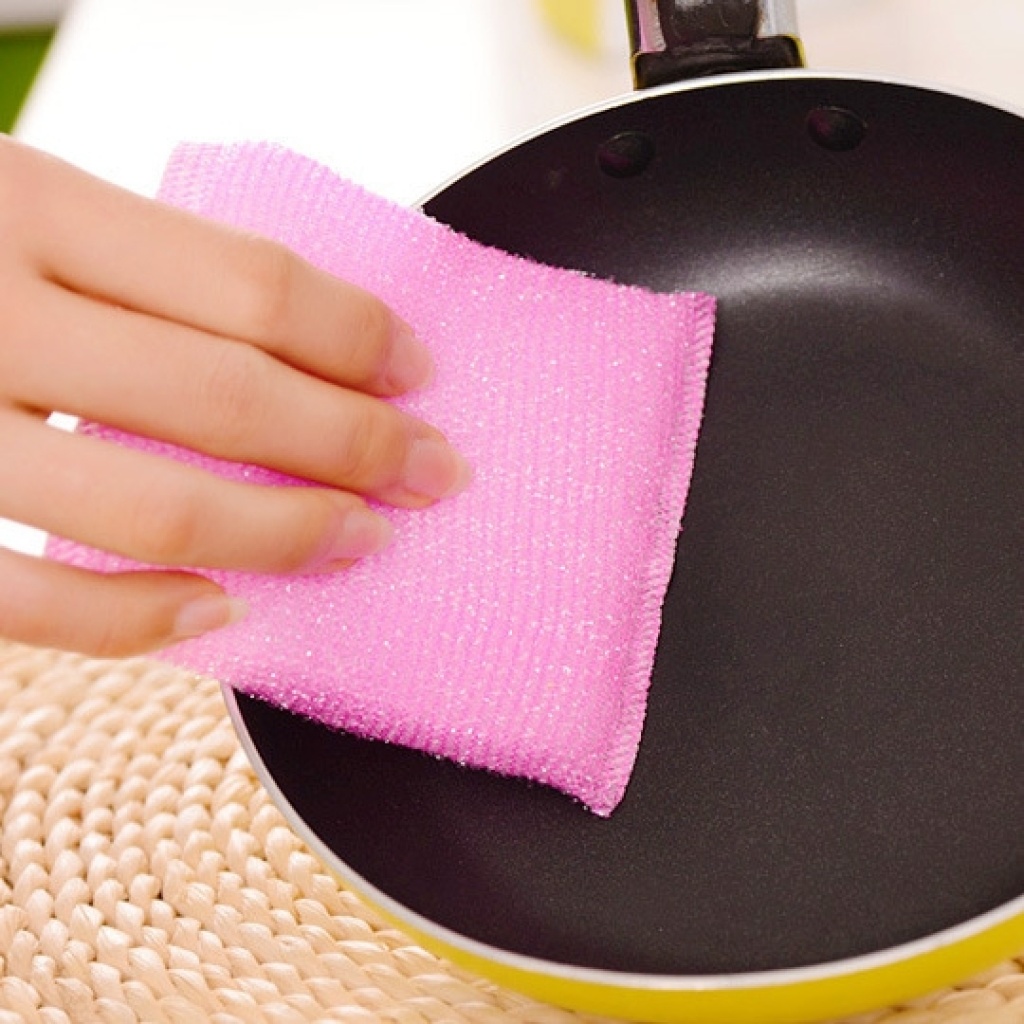 Sponge wipe clean cloth dishcloth the scrub King clean brush decontaminable household for wash brush wash dishes brush pan cloth 4 pieces Sponge wipe clean cloth dishcloth the scrub King clean brush decontaminable household for wash brush wash dishes brush pan cloth 4 pieces
