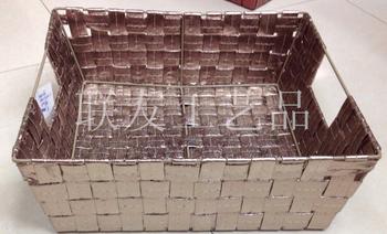 Hand-woven debris basket designed for  copper, Taobao debris storage baskets of bright woven baskets