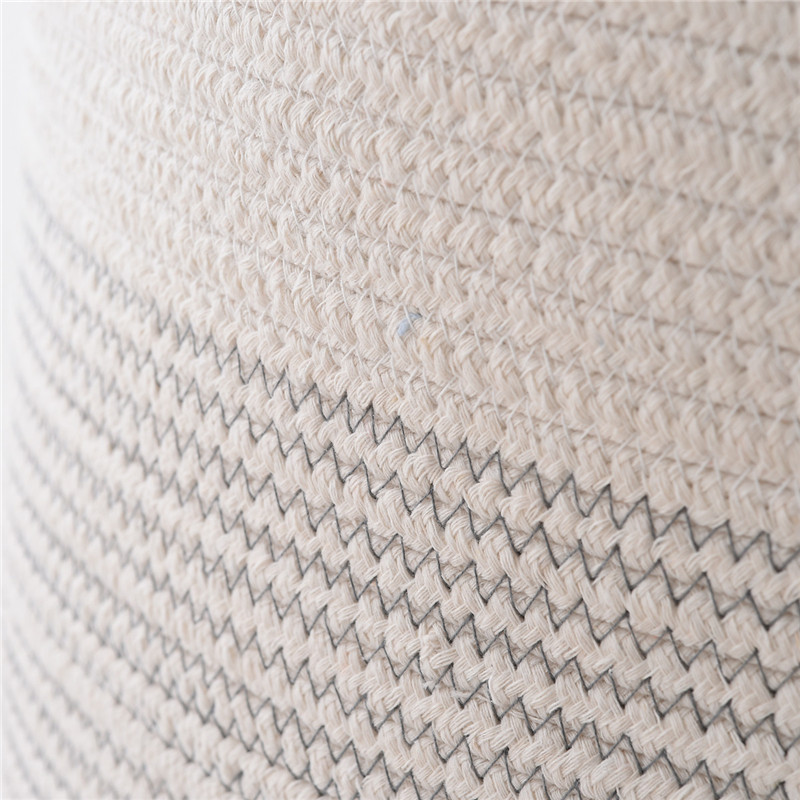 Cotton String Baskets of Clothes with Lid Toy Storage Baskets Woven Cotton String Laundry Basket Foldable Factory Direct Supply Cotton String Baskets of Clothes with Lid Toy Storage Baskets Woven Cotton String Laundry Basket Foldable Factory Direct Supply