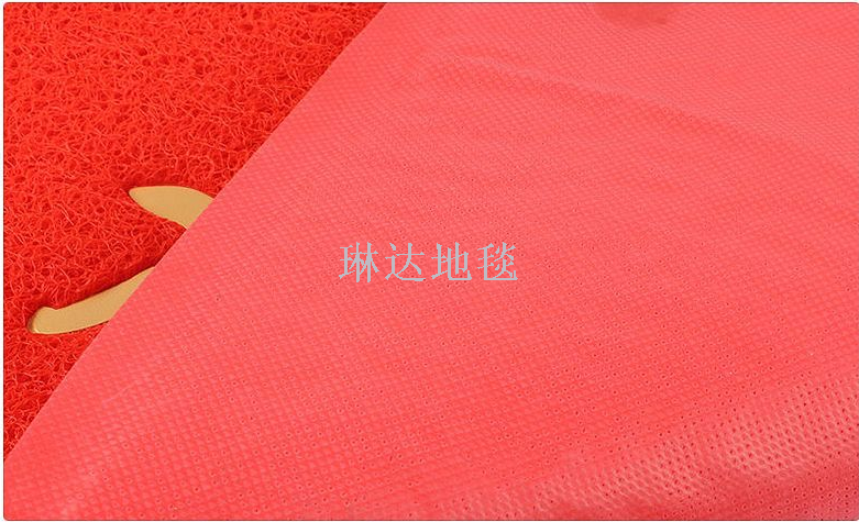 3A Custom LOGO for entering and leaving ping an silk ring welcome carpet tasteless silk ring non-slip PVC floor mat