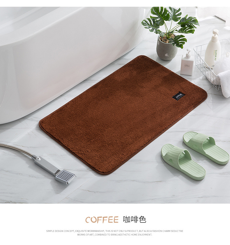 Factory Direct Sales Home New Microfiber Super Soft Bathroom Mat Absorbent Floor Mat Simple Door Kitchen Carpet Customizable Factory Direct Sales Home New Microfiber Super Soft Bathroom Mat Absorbent Floor Mat Simple Door Kitchen Carpet Customizable
