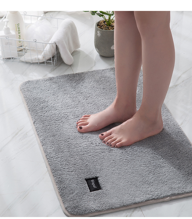 Factory Direct Sales Home New Microfiber Super Soft Bathroom Mat Absorbent Floor Mat Simple Door Kitchen Carpet Customizable Factory Direct Sales Home New Microfiber Super Soft Bathroom Mat Absorbent Floor Mat Simple Door Kitchen Carpet Customizable