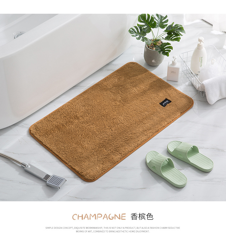 Factory Direct Sales Home New Microfiber Super Soft Bathroom Mat Absorbent Floor Mat Simple Door Kitchen Carpet Customizable Factory Direct Sales Home New Microfiber Super Soft Bathroom Mat Absorbent Floor Mat Simple Door Kitchen Carpet Customizable