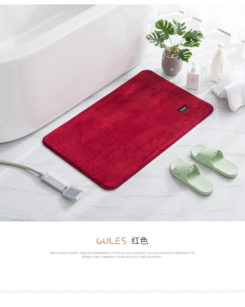 Factory Direct Sales Home New Microfiber Super Soft Bathroom Mat Absorbent Floor Mat Simple Door Kitchen Carpet Customizable Factory Direct Sales Home New Microfiber Super Soft Bathroom Mat Absorbent Floor Mat Simple Door Kitchen Carpet Customizable