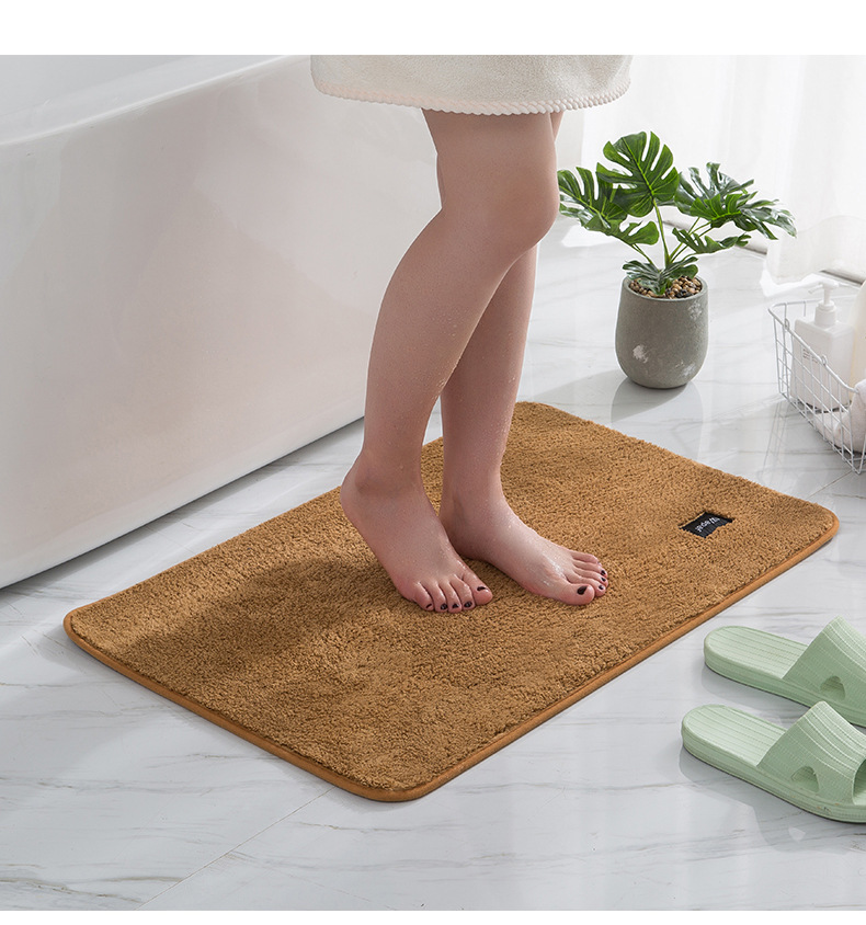 Factory Direct Sales Home New Microfiber Super Soft Bathroom Mat Absorbent Floor Mat Simple Door Kitchen Carpet Customizable Factory Direct Sales Home New Microfiber Super Soft Bathroom Mat Absorbent Floor Mat Simple Door Kitchen Carpet Customizable