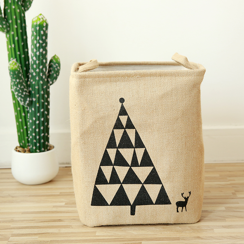 Jute Jute dirty clothes storage baskets storage Laundry Loafcloth folding Portable clothes toy buckets Jute Jute dirty clothes storage baskets storage Laundry Loafcloth folding Portable clothes toy buckets
