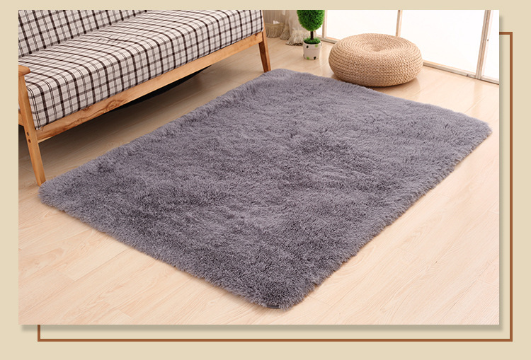 Simple Modern Long Wool Living Room Carpet Silk Wool Carpet 4.5cm Bedroom Bedside Tatami Carpet Simple Modern Long Wool Living Room Carpet Silk Wool Carpet 4.5cm Bedroom Bedside Tatami Carpet