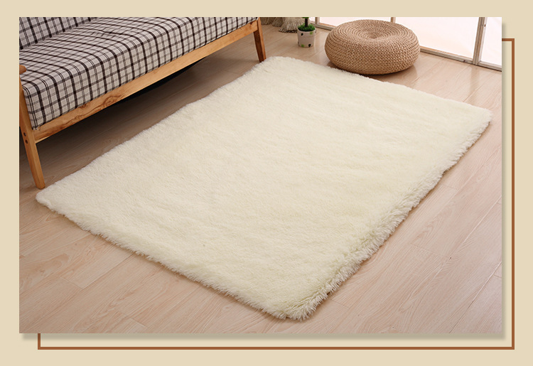Simple Modern Long Wool Living Room Carpet Silk Wool Carpet 4.5cm Bedroom Bedside Tatami Carpet Simple Modern Long Wool Living Room Carpet Silk Wool Carpet 4.5cm Bedroom Bedside Tatami Carpet