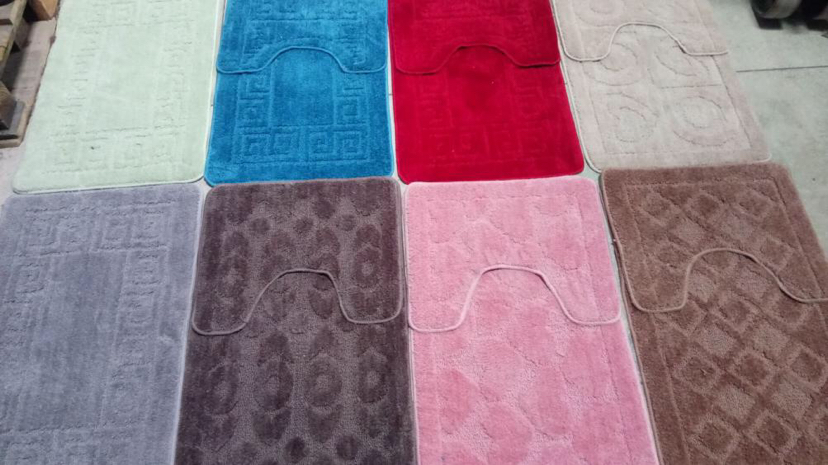 Microfiber Jacquard Two-Piece Set Three-Piece Set 50*80 Bathroom Toilet Non-Slip Mat Strong Absorbent Carpet