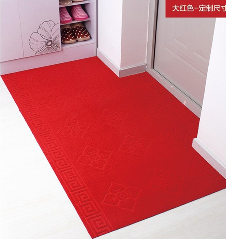 Kita custom embossed four - leaf grass carpet non - slip and waterproof floor mat hotel corridor blanket porch mat feel foot pad Kita custom embossed four - leaf grass carpet non - slip and waterproof floor mat hotel corridor blanket porch mat feel foot pad