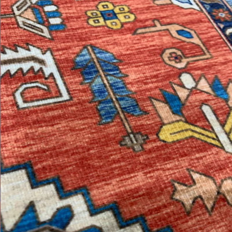 Turkish Living Room Carpet Bedroom Persian American Country Retro Floor Mat Table Carpet Non-Slip Bedside Blanket Wholesale