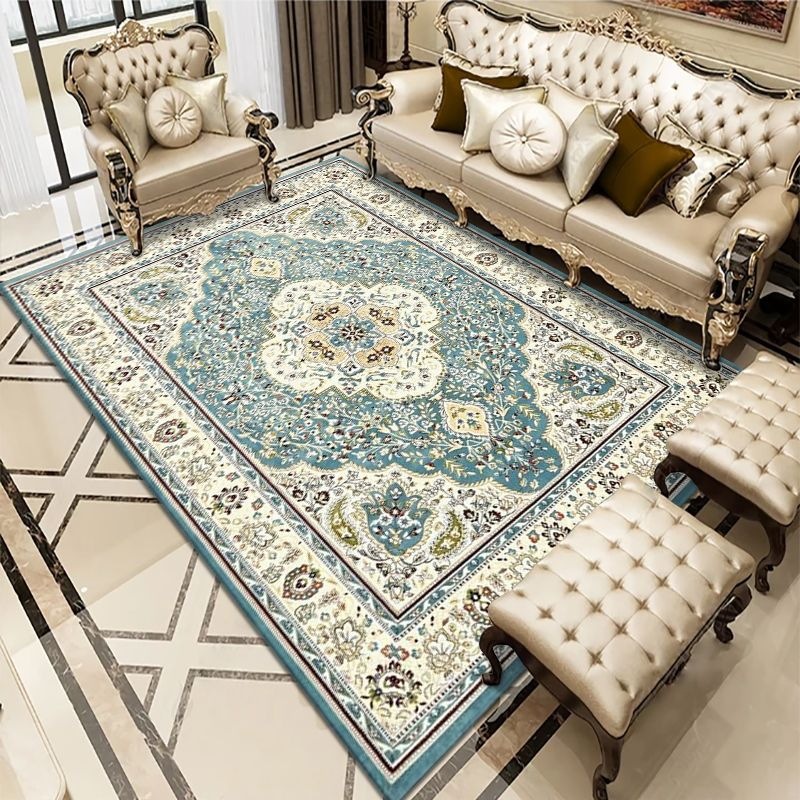 Turkish Living Room Carpet Bedroom Persian American Country Retro Floor Mat Table Carpet Non-Slip Bedside Blanket Wholesale