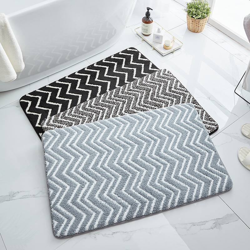 Bathroom Absorbent Floor Mat Bathroom Entrance Non-Slip Mat Household Foot Mat Door Mat Toilet Carpet