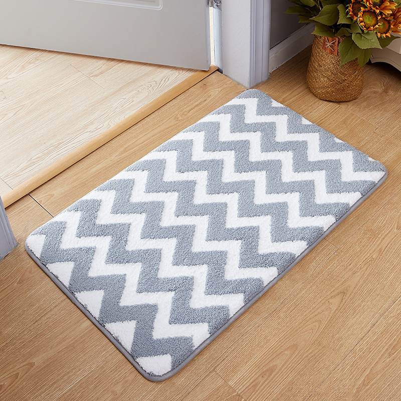 Bathroom Absorbent Floor Mat Bathroom Entrance Non-Slip Mat Household Foot Mat Door Mat Toilet Carpet