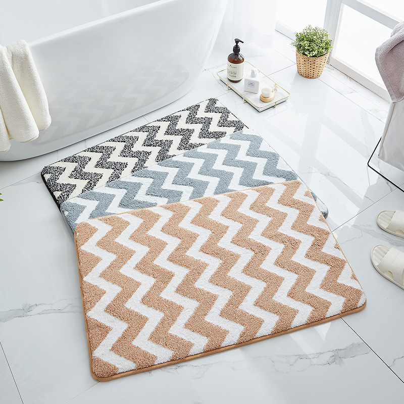 Bathroom Absorbent Floor Mat Bathroom Entrance Non-Slip Mat Household Foot Mat Door Mat Toilet Carpet
