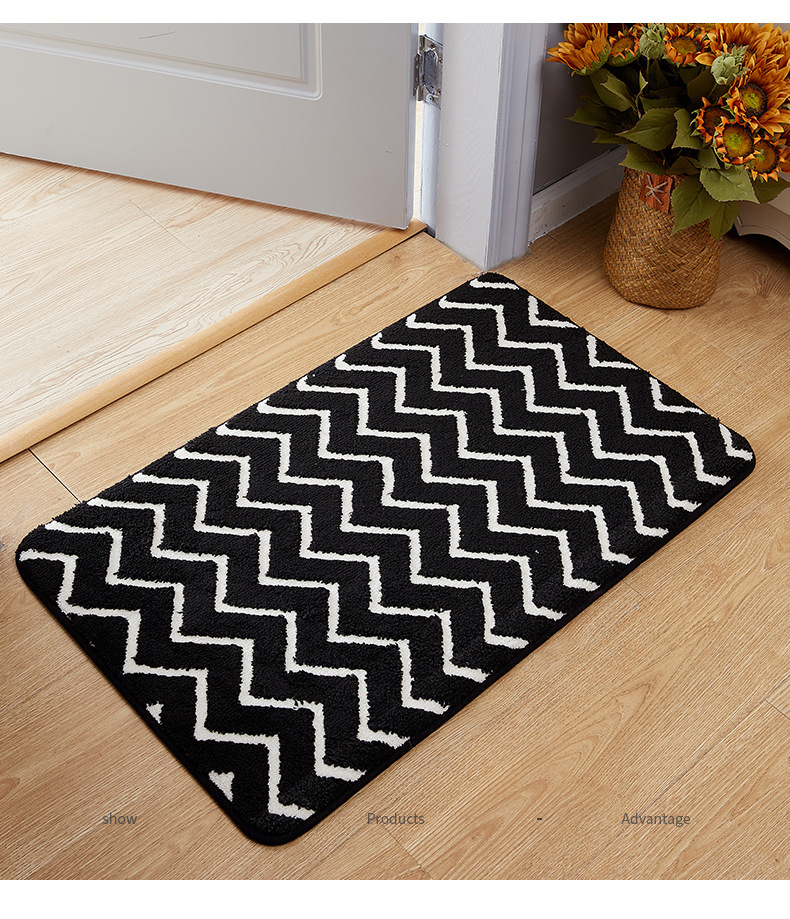 Bathroom Absorbent Floor Mat Bathroom Entrance Non-Slip Mat Household Foot Mat Door Mat Toilet Carpet