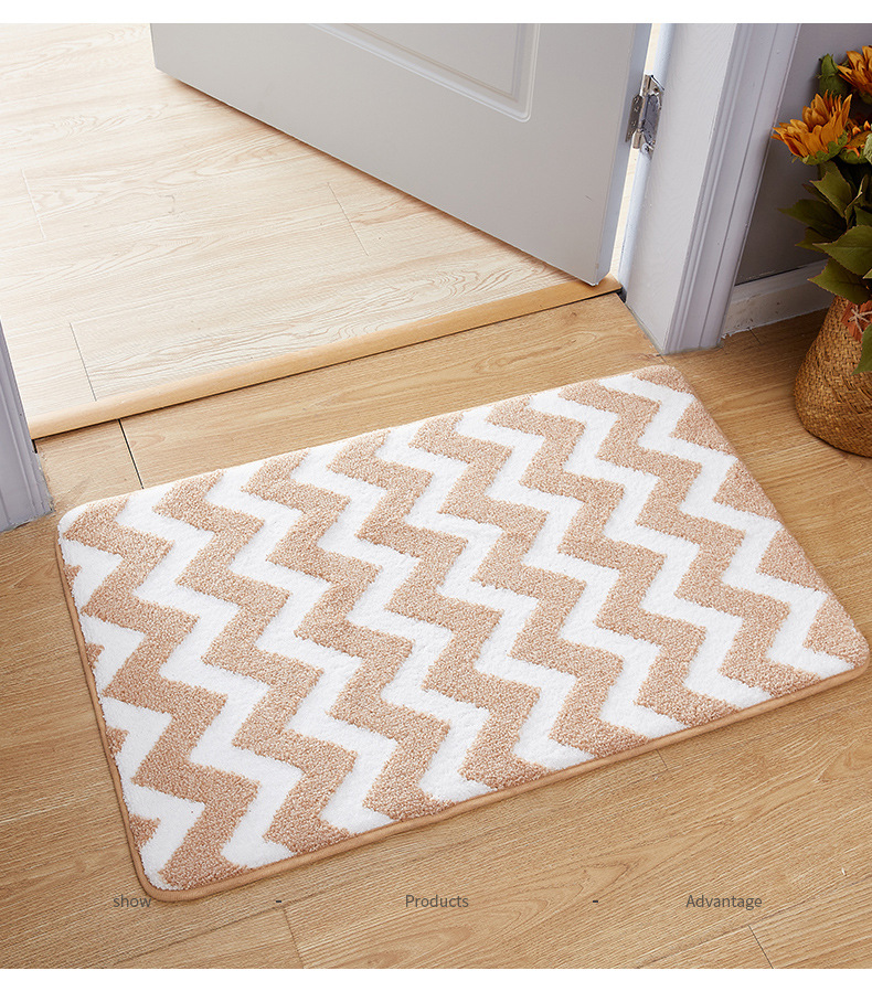Bathroom Absorbent Floor Mat Bathroom Entrance Non-Slip Mat Household Foot Mat Door Mat Toilet Carpet