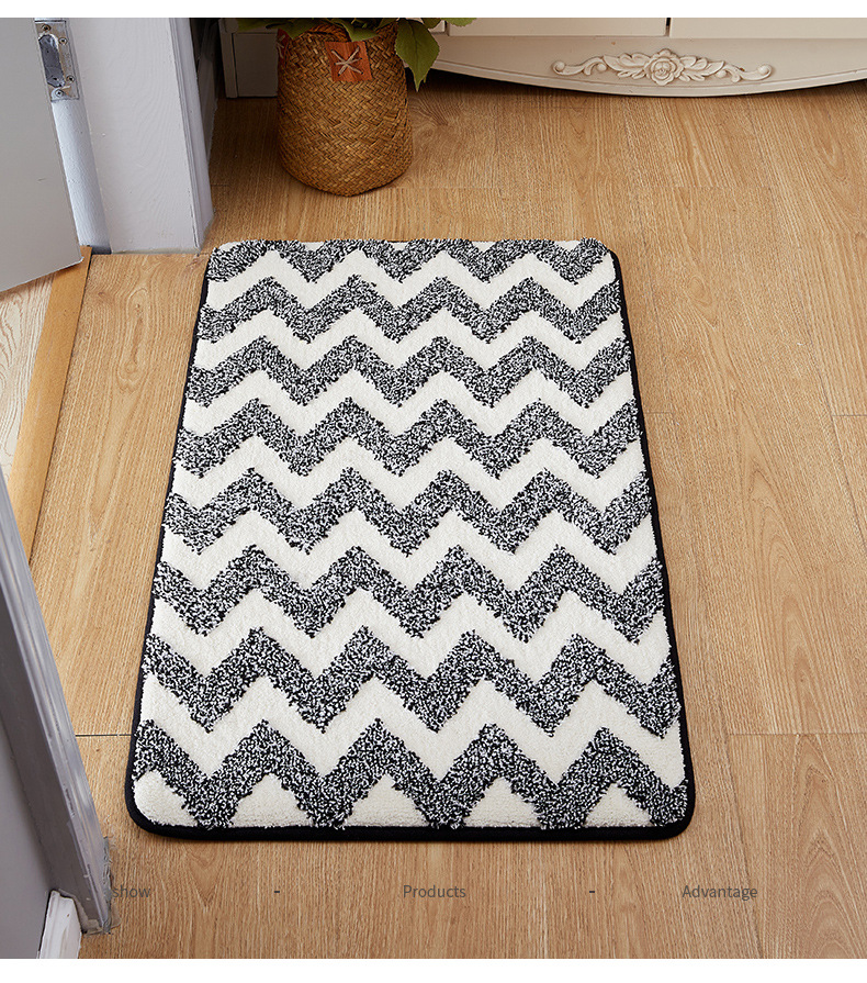 Bathroom Absorbent Floor Mat Bathroom Entrance Non-Slip Mat Household Foot Mat Door Mat Toilet Carpet