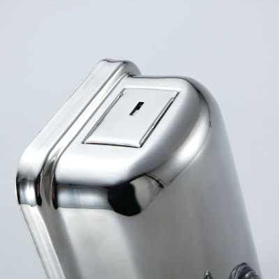 Stainless steel soap dispenser wall - mounted soap dispenser machine wash hand wash hair small gel box of detergent