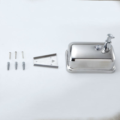 Stainless steel soap dispenser wall - mounted soap dispenser machine wash hand wash hair small gel box of detergent
