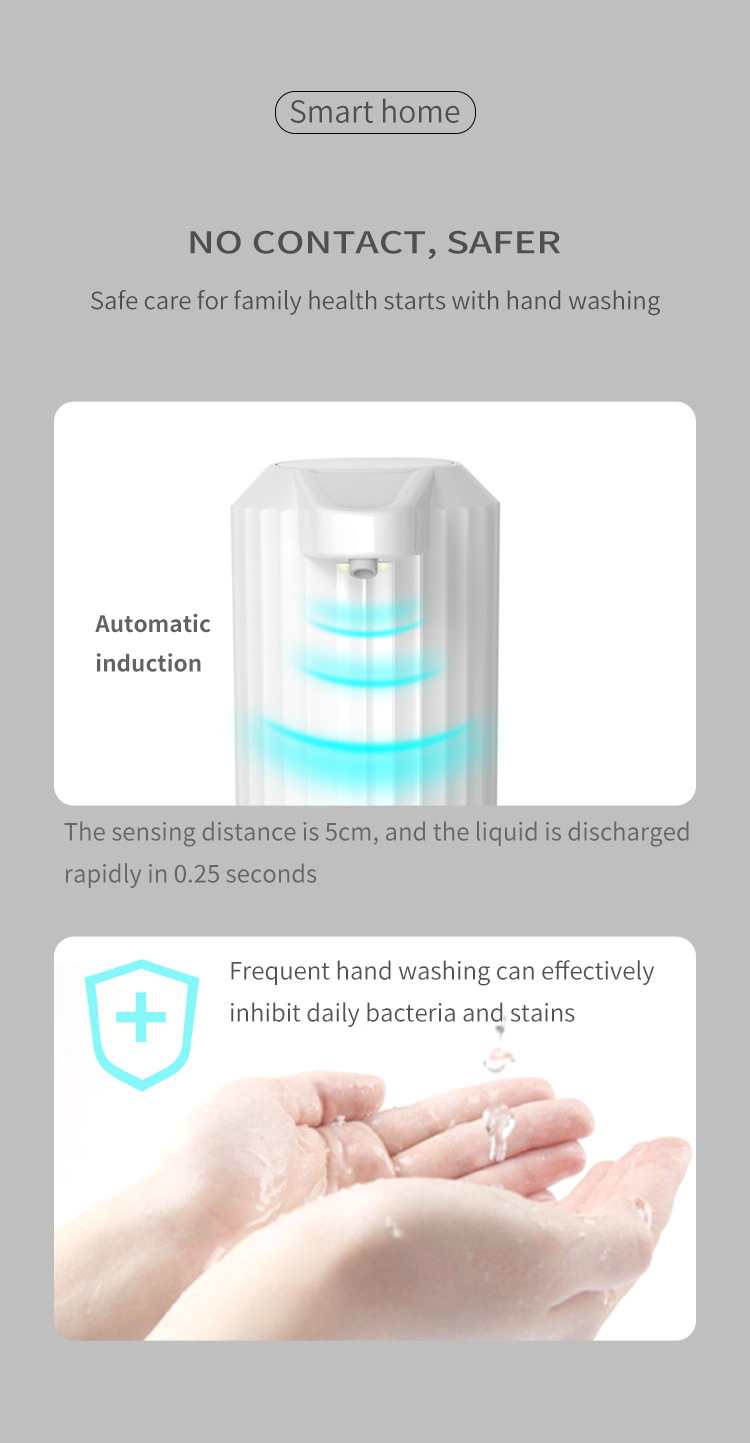Cross-Border Factory Direct Supply Automatic Hand Washing Machine Smart Home Kitchen Hotel Soap Dispenser Desktop Inductive Soap Dispenser