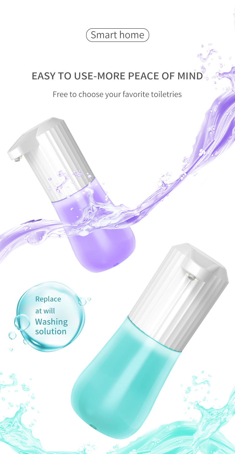Cross-Border Factory Direct Supply Automatic Hand Washing Machine Smart Home Kitchen Hotel Soap Dispenser Desktop Inductive Soap Dispenser